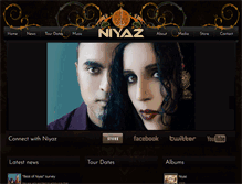 Tablet Screenshot of niyazmusic.com